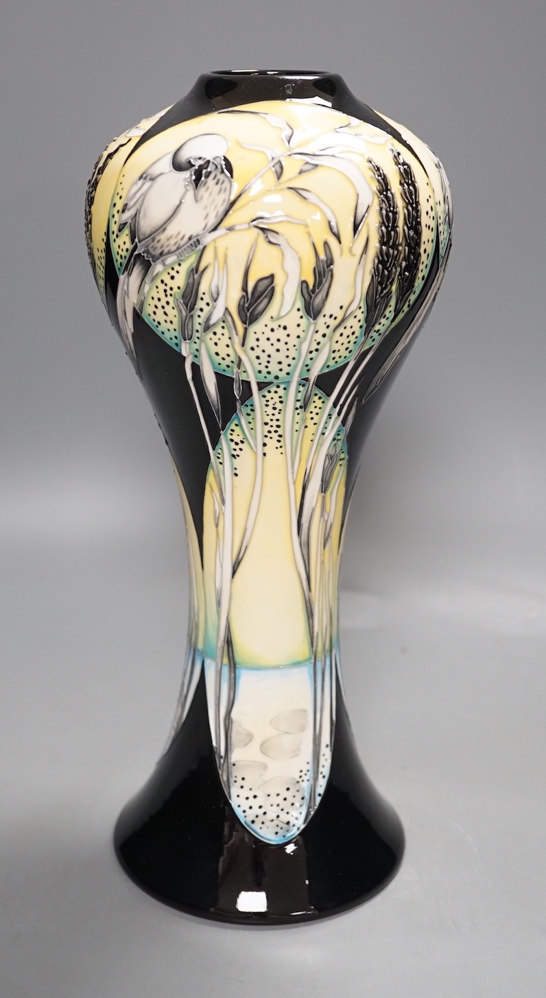 A Moorcroft ‘Littoral Life’ vase by Paul Hilditch, limited edition 2014 55/60, 31cms high.